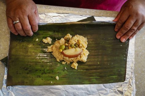 Recipe for Salvadoran chicken tamales | Food – Gulf News Salvadorian Tamales, Tamales Ingredients, Salvadoran Food, Salvadorian Food, Chicken Tamales, Tamale Recipe, Recipe Banana, Los Angeles Food, Oregano Leaves