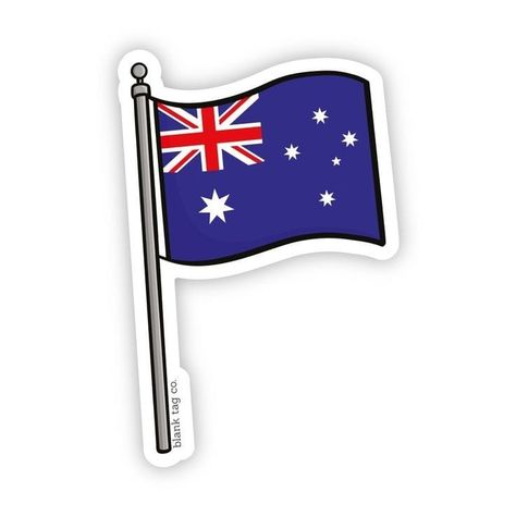 Aussie Flag, Banana Sticker, Australia Flag, Blank Tags, Flag Sticker, Stick It, The Land, Bananas, Kangaroo