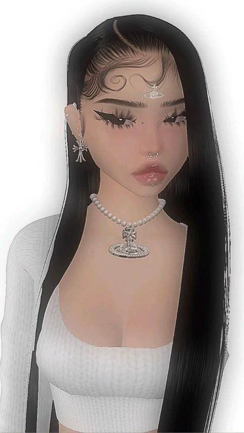 Imvu Makeup, Imvu Characters, Quick Curly Hairstyles, Imvu Girl, Imvu Outfits Ideas Cute, Instagram Cartoon, Hair Mistakes, Bratz Inspired Outfits, Hairdos For Curly Hair