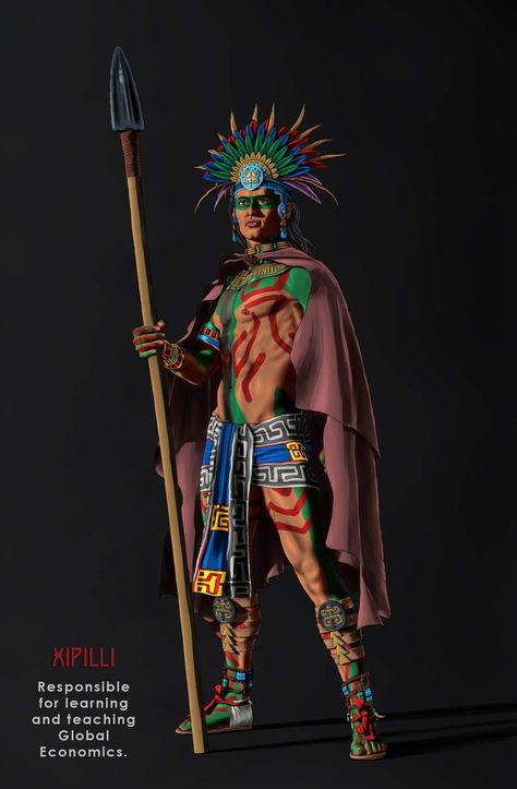 Mexican Art Tattoos, Royal Clothes, Warrior Outfit, Native American Warrior, Aztec Culture, Aztec Tattoo, Aztec Warrior, Ancient Warfare, Aztec Art