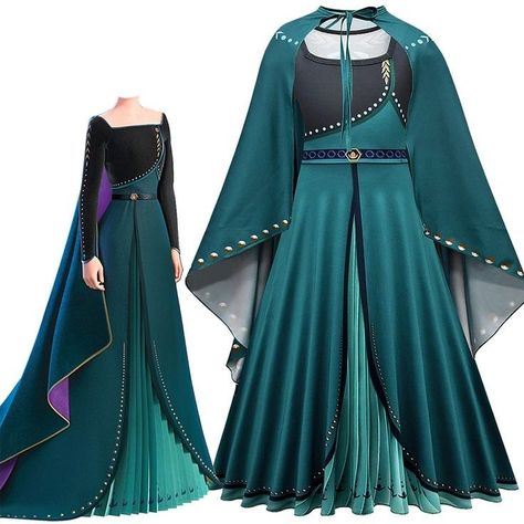 Frozen 2 Elsa Dress, Anna Frozen 2, Princess Anna Dress, Frozen Cosplay, Minnie Dress, Elsa Costume, Candy Dress, Maxi Dress Winter, Frozen Costume