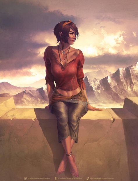 Leah by krysdecker Krystopher Decker, Mobius Final Fantasy, Illustration Example, Urban Fantasy, Fantasy Inspiration, Comic Illustration, Naruto Characters, Story Ideas, Super Heroes