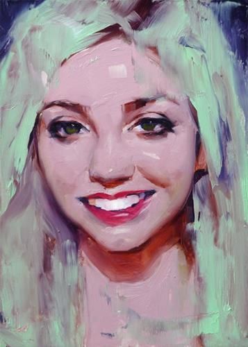 Daily Paintworks - "Smile" - Original Fine Art for Sale - © John Larriva John Larriva, Pink Skin Tone, Smiling Portrait, Doing Art, Paintings Of Women, Nice Colors, Figurative Painting, Daily Painting, Portrait Paintings