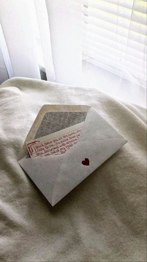 Heart Letter Aesthetic, Love Letter From Boyfriend, Romantic Gifts Aesthetic, Love Letter Inspo Aesthetic, Letter To Future Self Aesthetic, Envelope Love Letter, Love Language Gift Giving, Valentines Letter Aesthetic, Coquette Love Aesthetic