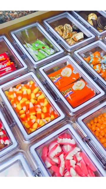 Candy Organization Storage, Candy Drawer Organization, Candy Organization, Candy Restock, Candy Cabinet, Candy Drawer, Edit On Instagram, Freezer Organization, Home Edit