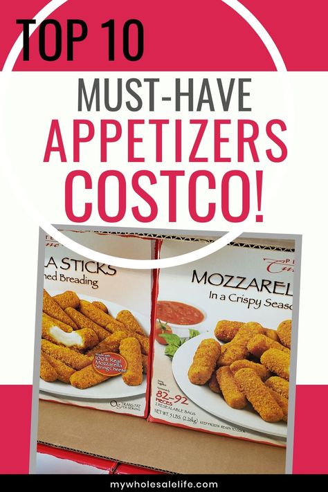 If you are looking for a quick meal or snack we got you covered. We took at look at the best frozen appetizers at Costco this week.  #costco #costcomom #appetizers #frozen #mywholesalelife Costco Frozen Desserts, Costco Frozen Appetizers, Costco Superbowl Food, Costco Hors D’oeuvres, Frozen Appetizers Store Bought, Best Frozen Appetizers, Costco Christmas Party Food, Best Costco Appetizers, Costco Frozen Food