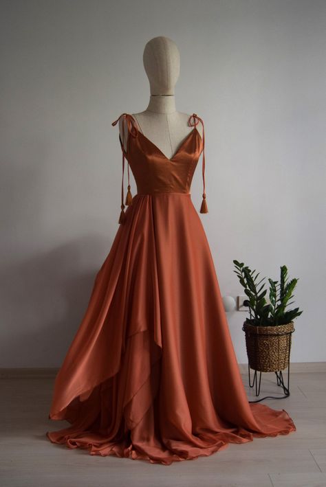 Burnt Orange Prom Dress, Burnt Orange Bridesmaid, Copper Bridesmaid Dresses, Rose Gold Bridesmaid Dress, Burnt Orange Bridesmaid Dresses, Rust Bridesmaid Dress, Orange Prom Dresses, Orange Bridesmaid, Orange Bridesmaid Dresses