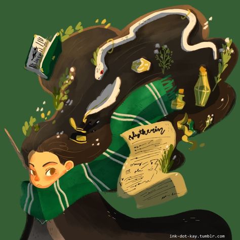 Slytherin Harry Potter Illustrations, Slytherin Pride, Harry Potter Illustration, Slytherin Harry Potter, Harry Potter Artwork, Harry Potter Houses, Harry Potter Tumblr, Harry Potter Drawings, Harry Potter Wallpaper