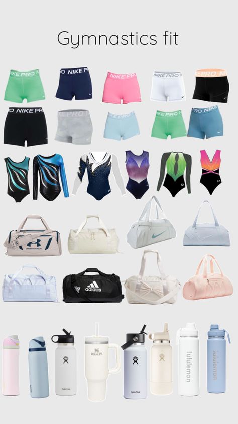 Gymnastics Bag Essentials, Everyday Outfits Fall, Gymnastics Bags, Cheer Bag, Gymnastics Skills, School Bag Essentials, Bag Essentials, Essential Bag, New Hobbies