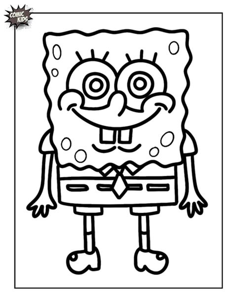 Spongebob Squarepants Coloring Page Free Drawing Pages For Kids, Spongebob Coloring, Drawing Pages, Spongebob Drawings, Free Drawing, Cartoon Coloring, Pixar Characters, Super Mario Brothers, Free Cartoons