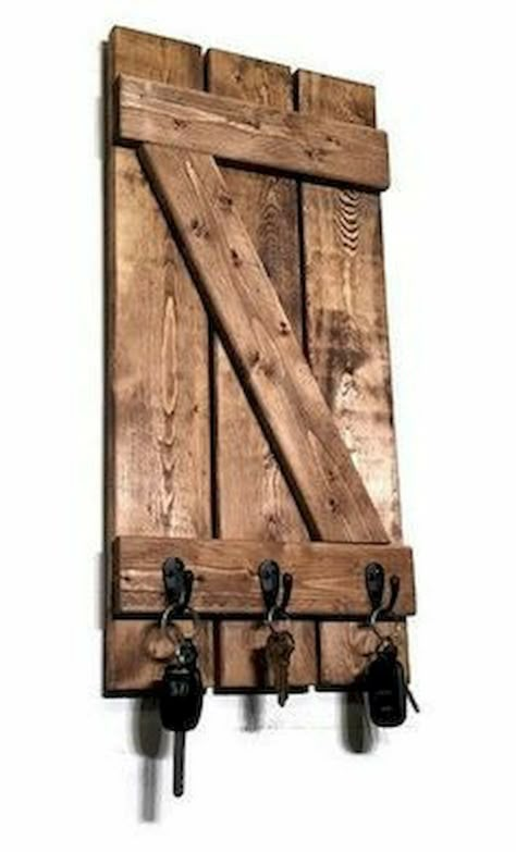 Board Crafts, Barn Wood Projects, Wooden Pallet Furniture, Wooden Pallet Projects, Recycled Pallets, Key Rack, Diy Holz, Popular Woodworking, Wood Pallet Projects