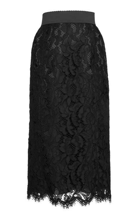 DOLCE & GABBANA LACE MIDI SKIRT. #dolcegabbana #cloth # Black Lace Skirts, Dolce And Gabbana Skirt Outfit, Luxury Spring Lace Skirt, Luxury Scalloped Lace Skirt, Luxury Lace Midi Skirt, Dolce And Gabbana Black Lace Dress, Black Lace Skirt, Lace Midi Skirt, Embellished Sandals