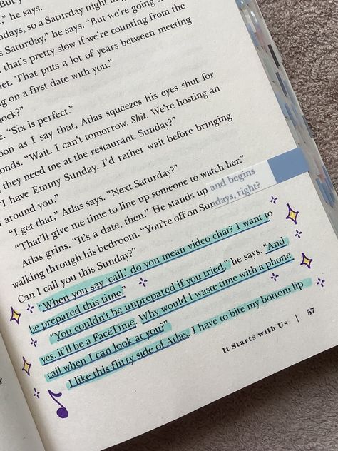 Annotating Books It Ends With Us, It Starts With Us Annotations, It Ends With Us Annotations, Books It Ends With Us, Everything Is Better In Boston, Twisted Hate Book, Lily And Atlas, Fiction Quotes, Annotation Tips