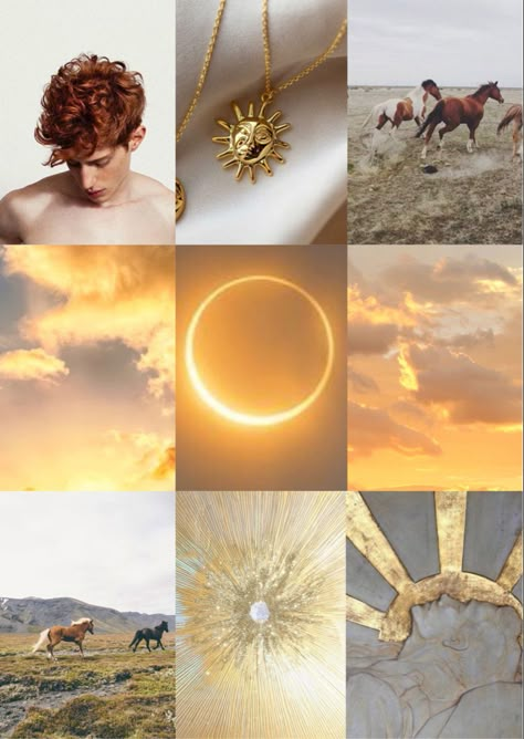 Helios Aesthetic God, Helios Aesthetic Sun, Mercury Aesthetic God, Helios God Of Sun, Helios God Art, Sun Moodboard Aesthetic, Godcore Aesthetic, Greek Mythology Moodboard, Helios Greek Mythology