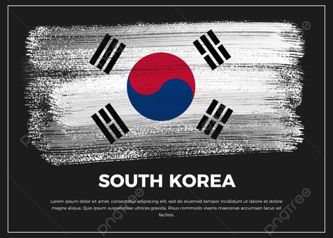 South Korea Country Brush Flag Design Background, South Korea, South Korea Flag, South Korea Design Background Image And Wallpaper for Free Download Korea Country, South Korea Flag, Korea Flag, Korea Design, Korea South, Flag Country, High Resolution Backgrounds, Backgrounds Free, Design Background