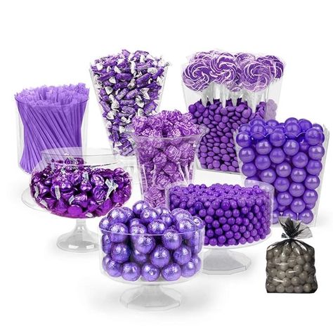 Amazon.com : Purple Candy Buffet Table Supplies (Approx 14 lbs) Purple Candy Bar Supplies : Grocery & Gourmet Food Purple Candy Table, Dum Dums Lollipops, Purple Candy Buffet, Pink Candy Buffet, Lindor Truffles, Lila Party, Buffet Dessert, Online Candy Store, Kisses Candy