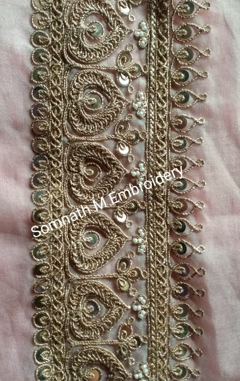 Marori Work Embroidery Dresses, Marori Work Designs, Marori Work Embroidery, Dori Work Embroidery Design, Marori Work, Marodi Work, Dori Work, Saree Painting Designs, Gold Work Embroidery