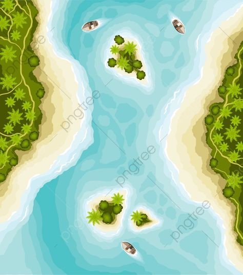 River Vector Illustration, Bg Illustration, Water Lantern Festival, River Drawing, Beauty Vector, Waterfall Background, Wave Vector, Watercolor Pencil Art, Ship Vector