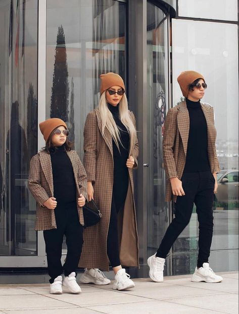 Matching Mommy Son Outfits, Father Daughter Outfits, Call Movie, Mommy Son Outfits, Family Clothing Sets, Mom And Son Outfits, Camel Coat Outfit, Nyc Winter Outfits, Kids Wear Boys