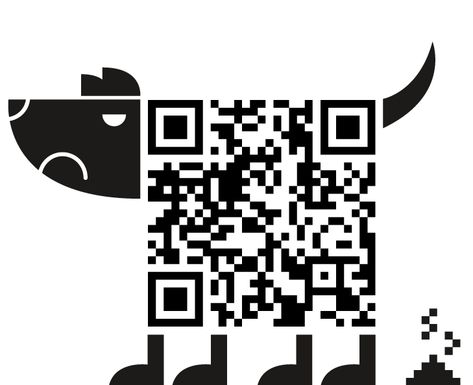 Qr Code Design Creative, Qr Code Design Ideas, Creative Qr Code, Qr Code Art, Barking Up The Wrong Tree, Qr Code Design, Barcode Design, Menu Design Inspiration, Pet Theme