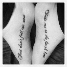 Feet Don't Fail Me Now Tattoo<3 Falling In Reverse Tattoos Falling In Reverse Tattoos, Born To Die Tattoo, Now Tattoo, Lana Del Rey Tattoos, Lana Del Rey Tattoo, Tattoo Filler, Lyric Tattoos, Omerta Tattoo, Falling In Reverse