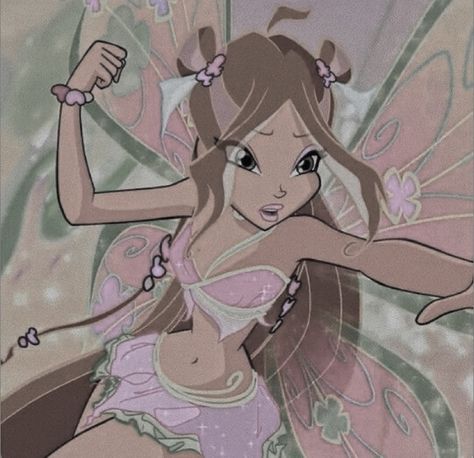 Coquette Fairy Costume, Flora Winx Club Icon, Aesthetic Barbie Pfp, Winx Club Pfp, Winx Pfp, Y2k Pink Aesthetic, Fairy Pfp, Flora Winx Club, Winx Aesthetic