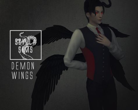 Sims 4 Cc Demon Clothes, Obey Me Sims 4 Cc, Ts4 Demon Cc, Sims 4 Demon Cc, Demon Clothing, Demon Clothes, Ts4 Medieval, Ts4 Mods, Sims Inspiration