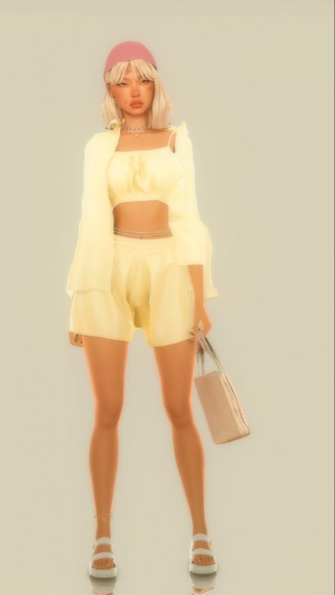 Sims 4 Vacation Clothes, Vacation Lookbook, Cc Clothing, Sims4 Custom Content, Sims Outfits, Clothes Cc, Flower Sandals, Home Vibes, Sims 4 Mods Clothes