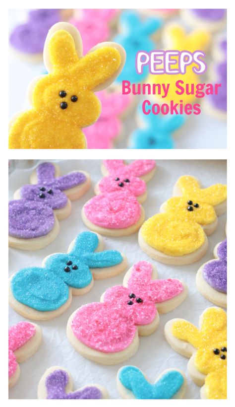 Decorated Bunny Cookies, Peeps Cookies, Bunny Sugar Cookies, Cookies Spring, Rainbow Sugar Cookies, Sweet Sugarbelle, Easter Bunny Cookies, Easter Sugar Cookies, Easter Snacks