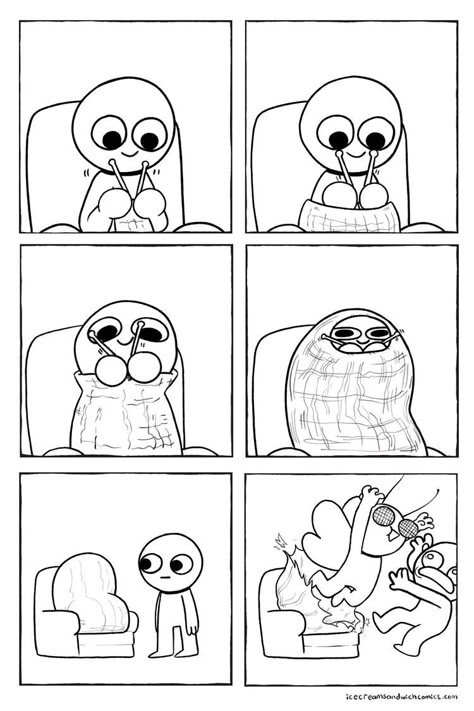 Knitting Humor, Funny Comic Strips, Memes Sarcastic, Funny Drawings, Memes Humor, Cute Comics, Drawing Base, Comic Strip, Funny Comics