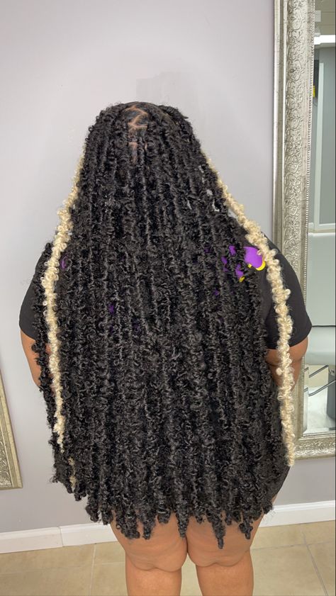 Dmvhairstylist: nyahairstudio Protective Braids, Locs Styles, Butterfly Locs, Slick Hairstyles, Loc Styles, Protective Styles, Hairstyle Ideas, Locs, Hair Inspo