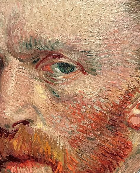 Van Gogh Close Up Van Gogh Paintings Self Portrait, Van Gogh Close Up, Van Gogh Picture, Van Gogh Portrait Paintings, Van Gogh Face, Vincent Van Gogh Portrait, Van Gogh Aesthetic, Van Gogh Portrait, Van Gogh Drawings