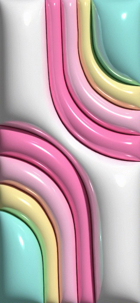 3d Lock Screen Wallpaper Iphone, Pastel 3d Wallpaper, 3d Wallpaper Pastel, Preppy 3d Wallpaper, Puffer Wallpaper, Puffy Wallpaper Phone, Innocent Wallpaper, 3d Wallpaper Iphone Aesthetic, 3d Wallpaper Ideas