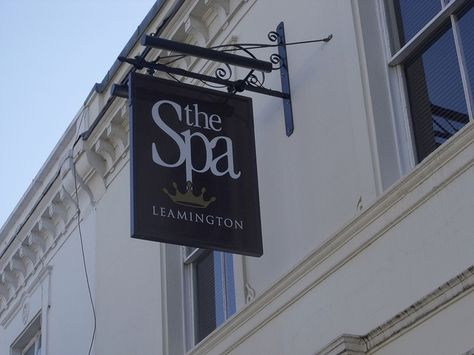 The Spa Leamington - 58 Clarendon Avenue, Leamington Spa - sign by ell brown, via Flickr Spa Sign, Royal Leamington Spa, Spa Stuff, Leamington Spa, Spa Store, Cute Store, Sign Board Design, Spa Logo, Spa Ideas