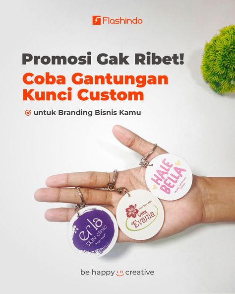 cari cara simpel buat promosi bisnis? Gantungan kunci custom dari Flashindo bisa jadi solusinya! Mulai dari 3 ribuan, kamu sudah bisa punya gantungan kunci dengan desain sesuai kebutuhan branding. Murah, praktis, dan bisa bikin brand kamu lebih diingat! Yuk, tunjukkan identitas bisnismu dengan gantungan kunci custom! #PromosiGakRibet #GantunganKunciCustom #BrandingBisnis Member Card, Name Tag, Lanyard, Instagram Profile, Branding, Instagram