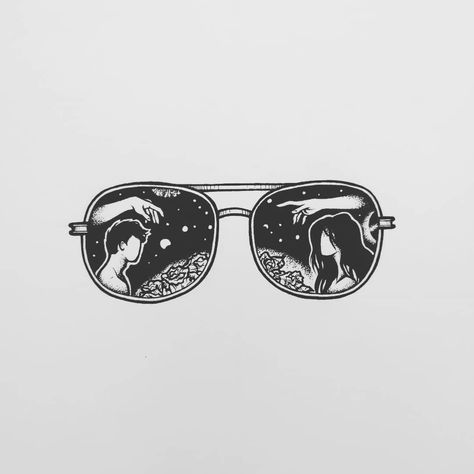 "...You're so much better without rose-tinted glasses; Perfect because you're imperfect..." . . . . . . . . . #penandink #handdrawn… Rose Tinted Glasses Tattoo, Rose Coloured Glasses, Rose Tinted Glasses, Glasses Tattoo, Tattoo Quote, Tinted Glasses, Rose Colored Glasses, Pen And Ink, Get One