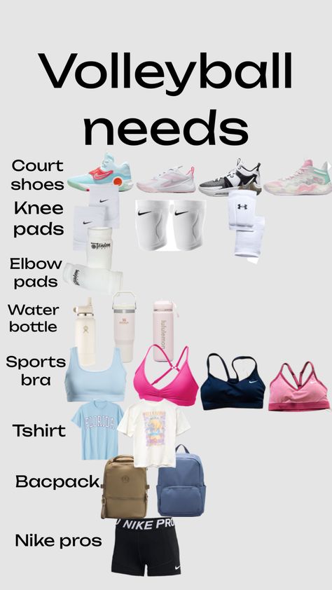 What To Wear To Volleyball, Volleyball Must Haves, Volleyball Outfits Practice, Volleyball Fits, Christmas Outfits Teens, Volleyball Outfits Aesthetic, Sporty Fits, Volleyball Ideas, Volleyball Equipment