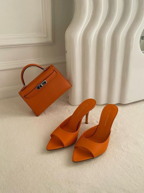 Orange Aesthetic Outfits, Soft Orange Aesthetic, Pernille Teisbaek, Orange Sandals, Orange Fits, Soft Orange, Sandals Outfit, Orange Aesthetic, Cotton Romper