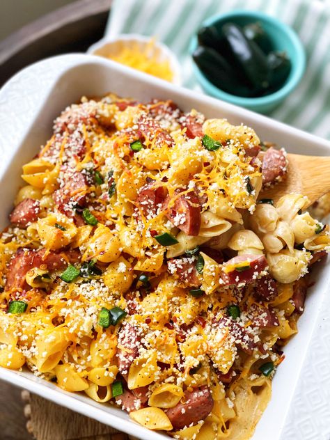 Kielbasa Pasta Bake, Recipes With Polska Kielbasa, Kielbasa Pasta, Kielbasa Recipes, Skillet Dishes, Jalapeno Recipes, Kielbasa, Sausage Pasta, Jalapeno Poppers