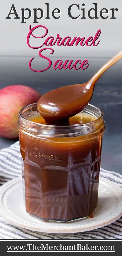 Cider Caramel, Apple Cider Sauce, Apple Cider Caramel, Fall Desserts Apple, Sweet Sauces, Apple Cider Recipe, Apple Cider Caramels, Waffles Recipe, Fall Desserts Easy