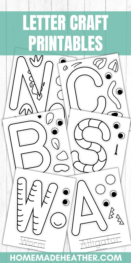 Letter Of The Week Activities Kindergarten, Abc Preschool Crafts, Abc Phonics Free Printable, Free Letter Recognition Printables, Pre K Abc Activities, Animal Letters Alphabet Craft, Alphabet Animal Crafts, Letter Activities For Kindergarten Free Printable, Free Letter A Worksheets