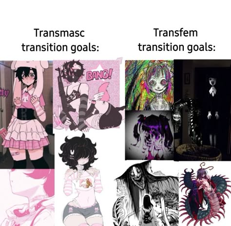 Trans Anime Character Ftm, Fem Transmasc, Transfem Aesthetic, Trans Bingo, Trans Boyfriend, Trans Funny, Trans Pride Art, Trans Oc, Femboy Oc