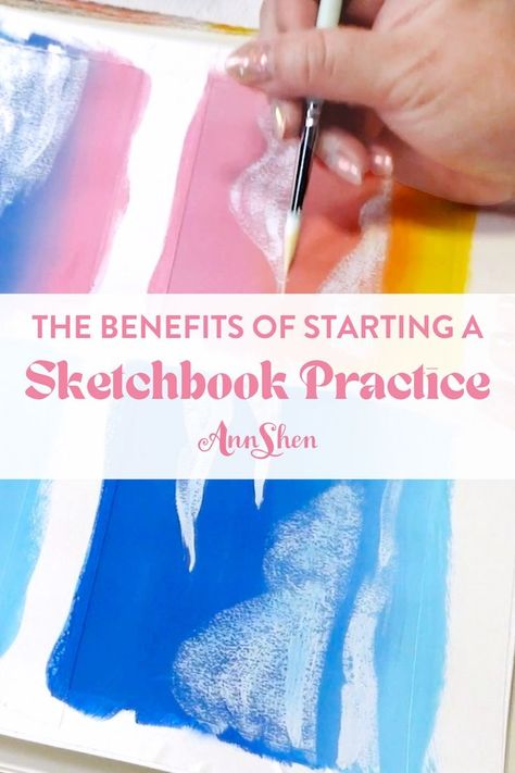 Looking for sketchbook ideas? In this blog post I share some of the benefits of starting a sketchbook practice. If you're interested in starting an art journal or sketchbook journaling, this blog post full of sketchbook art inspiration will help you start filling those sketchbook pages! Painting Ideas Gouache, Gouache Art Inspiration, Gouache Painting Ideas For Beginners, Easy Painting Techniques, Gouache Painting Techniques, Gouache Painting Ideas, Different Painting Techniques, Painting Techniques For Beginners, Painting With Gouache