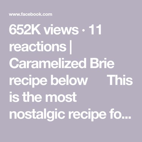 652K views · 11 reactions | Caramelized Brie recipe below 🤍✨ This is the most nostalgic recipe for me and it tastes like thanksgiving at home! My mom made this every year growing up and still does because we all love it so much :) I did make this recipe “healthier” by switching up the normal caramel sauce to a coconut cream caramel sauce with a little less sugar. I hope you guys give this a try, it’s so so good! Ingredients: -Brie -Apple Slices -Grapes Caramel Sauce -4 tbsp butter -1/4 cup coconut sugar -1/2 cup coconut cream -1 cup maple syrup -pinch of salt -1 tsp vanilla -1 cup chopped nuts (I did a mix of walnut & pecans) Instructions: 1. Unwrap Brie and cut off the top. Set aside to soften. 2. Make caramel sauce. Melt together butter, coconut cream, coconut sugar, mapl Caramelized Brie, Make Caramel Sauce, Cream Caramel, Brie Recipes, Less Sugar, Appetizer Dips, Apple Slices, Caramel Sauce, Coconut Sugar