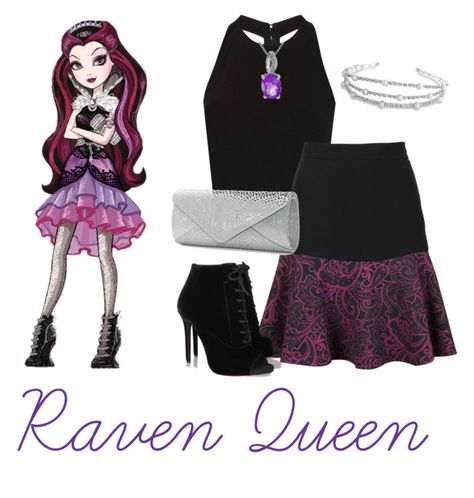 Raven Queen Aesthetic Outfits, Ever After High Costumes, Ever After High Inspired Outfits, Everafter High, Disney Inspired Fashion, Raven Queen, Queen Outfit, Classy Outfits For Women, Disney Bounding