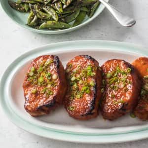 Spicy Gochujang-Glazed Pork Chops | Cook's Illustrated Glazed Pork Chops, Cookie Toppings, Glazed Pork, Take It Slow, America's Test Kitchen Recipes, Pork Glaze, Boneless Pork Chops, Kitchen Recipe, Cooks Illustrated