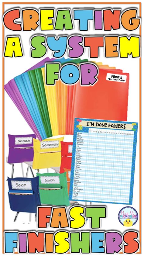 Ideas for early finishers/fast finishers in the classroom to help keep them engaged. No more hearing “I’m Done Now What?” Improve classroom management with these activities, chart, and system. Grade 5 Classroom Management, What Do I Do When I Am Done Classroom, May Do Must Do, Early Finishers Activities Kindergarten, Early Finishers Activities 3rd Grade, Activities For Fast Finishers, Early Finisher Activities 1st Grade, I'm Finished Now What Early Finishers, 1st Grade Early Finishers