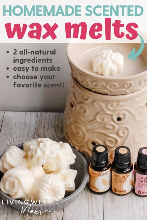 How To Make Homemade Wax Melts, Easy Wax Melts, Diy Soy Wax Melts With Essential Oils, Natural Wax Warmer Recipes, Diy Wax Melts Essential Oils, How To Make Wax Melts From Candles, Essential Oils In Wax Warmer, Natural Wax Melts Diy, How To Make Soy Wax Melts