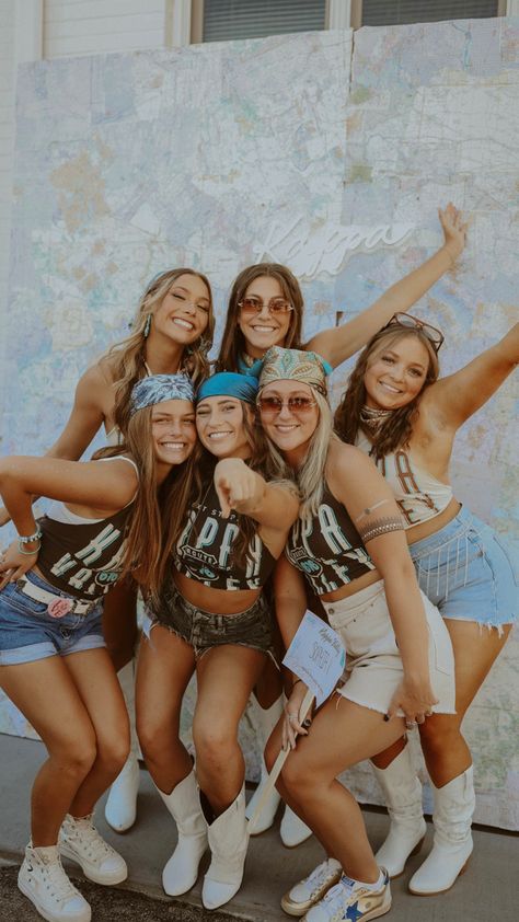 Road Trip Bid Day Theme, Western Bid Day Theme, Valley Bid Day Theme, Road Trip Bid Day, Sorority Race Car Bid Day, Kappa Valley Bid Day, Lollapalooza Bid Day, Ride Of Your Life Bid Day, Sorority Bid Day