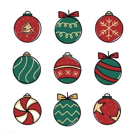 Christmas baubles drawing doodle style | free image by rawpixel.com Immagini Grinch, Xmas Drawing, Ornament Drawing, Christmas Drawings, Christmas Doodles, Doodle Style, Christmas Icons, Christmas Drawing, Christmas Illustration